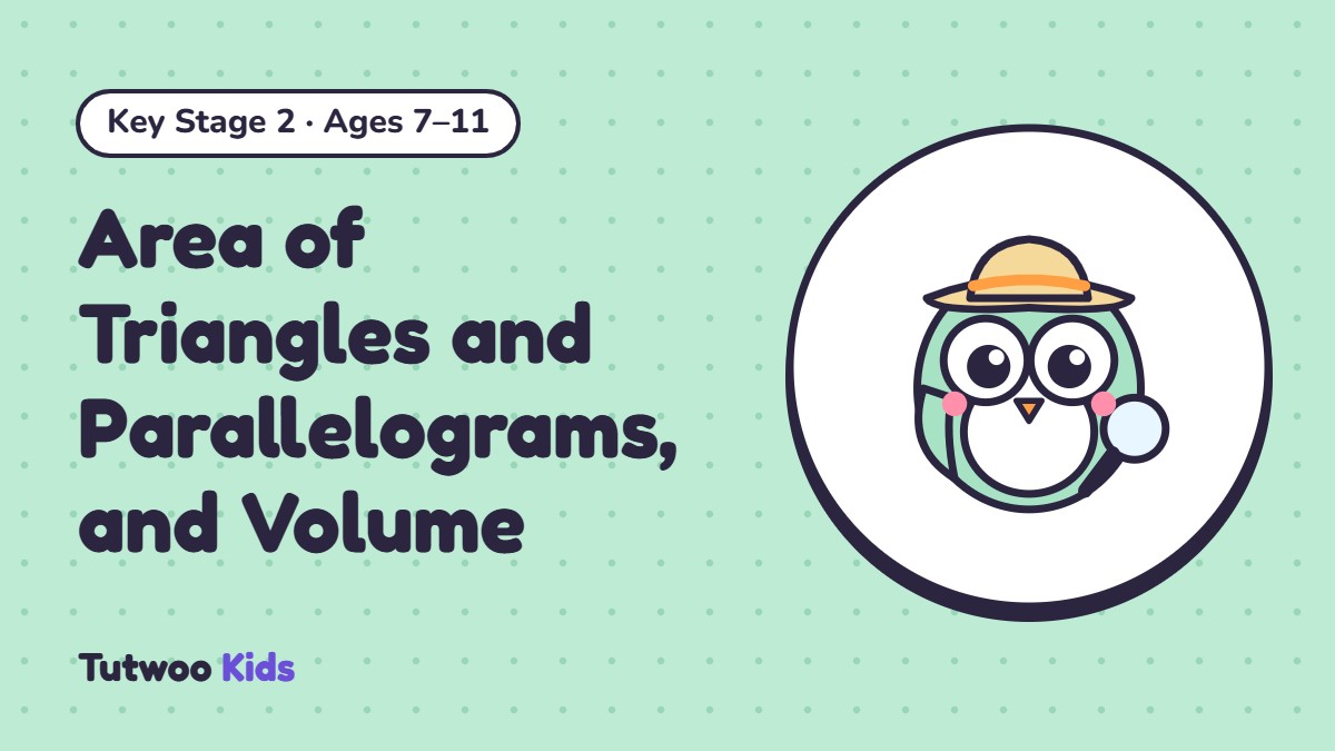 Area of Triangles and Parallelograms, and Volume