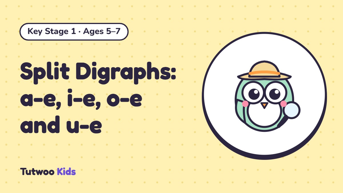 Split Digraphs: a-e, i-e, o-e and u-e
