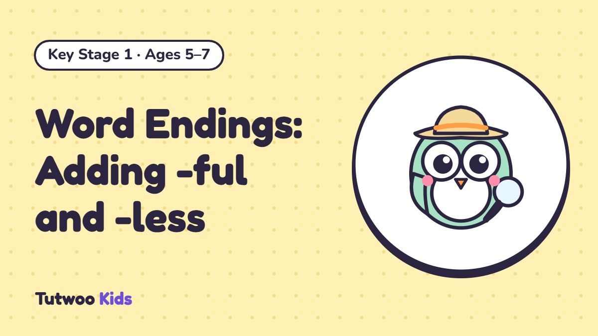Word Endings: Adding -ful and -less